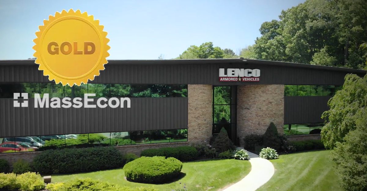 Lenco Armored Vehicles Earns Gold Recognition in MassEcon’s 22nd Annual Team Massachusetts Economic Impact Awards